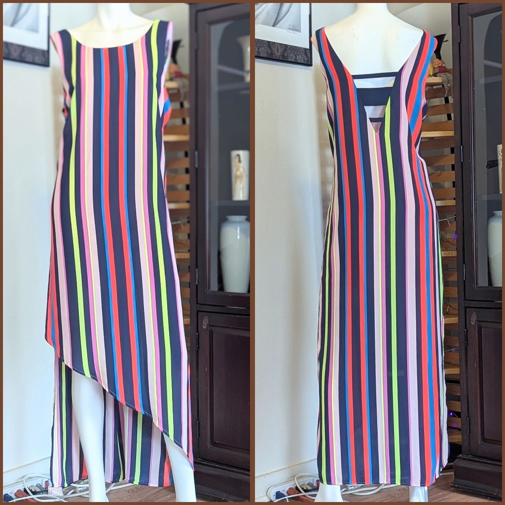 🆕Project Sunshine Stripe Asymmetrical Dress